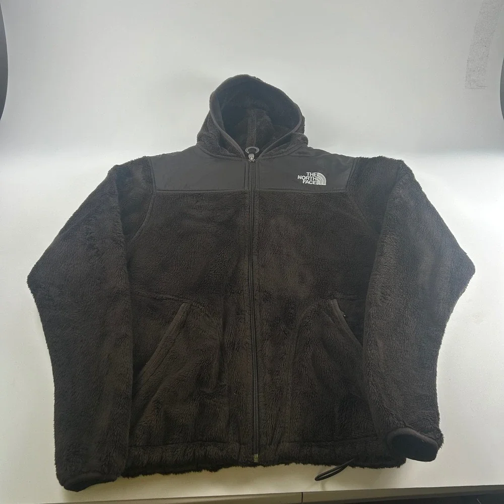 The North Face WMNS N Sherpa Teddy Fleece Hoodie Chocolate Brown Full Zip Jacket